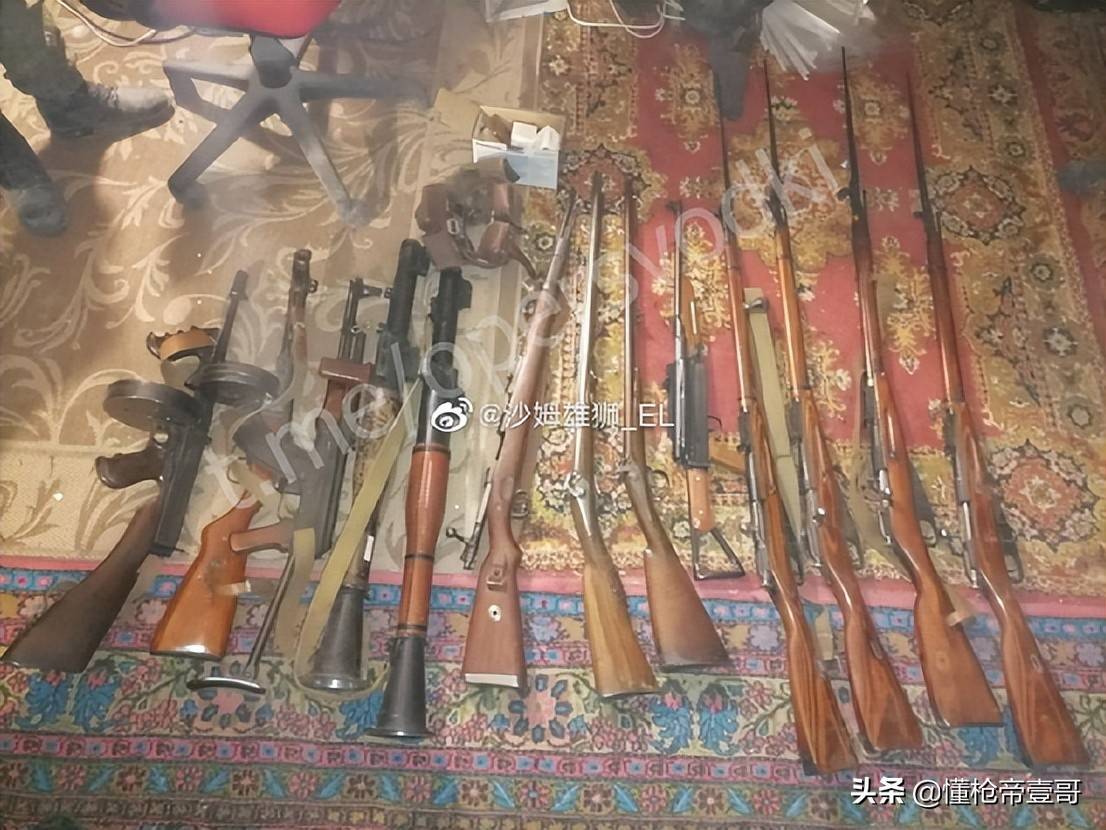 俄军缴获中国81版气枪？还有百年汤姆逊冲锋枪、莫辛纳甘